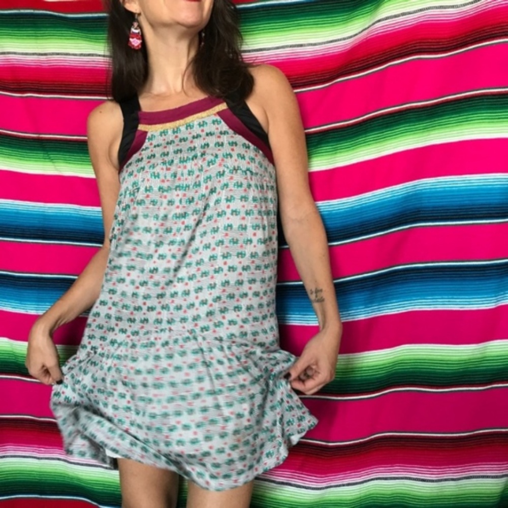 Pinkyotto Tunic Striped Elephant Colorblock Metallic